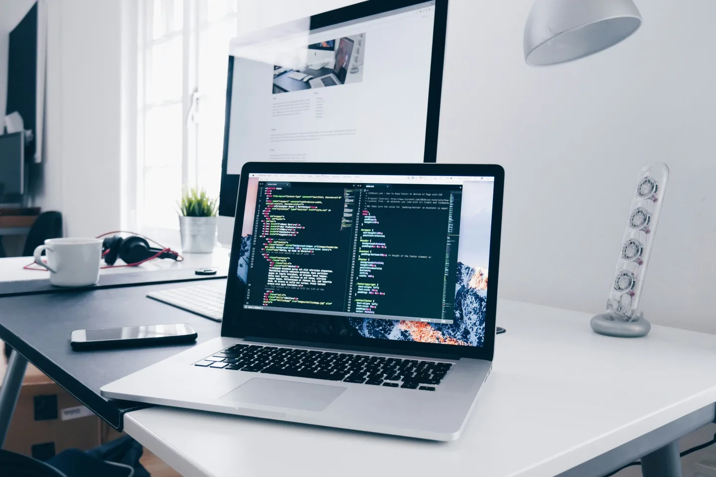 Luftborn software developers collaborating in a modern office